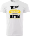 AnyConv.com__Niby nie ma Ideałów a jednak męska koszulka prezent na walentynki dzień chłopaka urodziny biała.webp