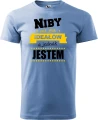AnyConv.com__Niby nie ma Ideałów a jednak męska koszulka prezent na walentynki dzień chłopaka urodziny błękit.webp