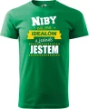 AnyConv.com__Niby nie ma Ideałów a jednak męska koszulka prezent na walentynki dzień chłopaka urodziny zieleń trawy.webp