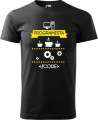 Koszulka dla programisty CODE doskonały prezent dla informatyka 100% bawełny kolor koszulki czarny