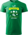 Koszulka dla programisty CODE doskonały prezent dla informatyka 100% bawełny kolor koszulki zieleń trawy