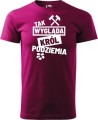 Koszulka górnika z nadrukiem Tak Wygląda Król Podziemia Kolor fuksja
