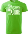 Koszulka dla biegacza z nadrukiem Biegam Bo Lubię kolor green apple