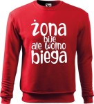 Bluza męska Żona bije ale wolno biega