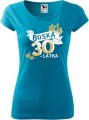 Boska 30 korona damska koszulka pure allekoszulki turkus.jpg