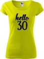 Hello 30 damska koszulka pure allekoszulki limonka.jpg