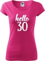 Hello 30 damska koszulka pure allekoszulki malina.jpg