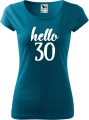Hello 30 damska koszulka pure allekoszulki petrol blue.jpg
