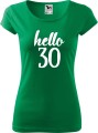Hello 30 damska koszulka pure allekoszulki zieleń trawy.jpg