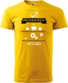 Koszulka dla programisty CODE doskonały prezent dla informatyka 100% bawełny kolor koszulki żółty