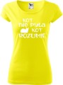 Koszulka dla kociary z nadrukiem kot nie pyta kot rozumie kolor cytryna