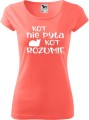 Koszulka dla kociary z nadrukiem kot nie pyta kot rozumie kolor koralowy