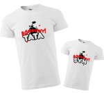 Zestaw koszulek dla taty i syna "Bombowy Tata Bombowy Syn"