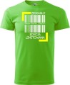 Koszulka na 40 urodziny z nadrukiem Zmiana kodu na 4 z przodu kolor green apple