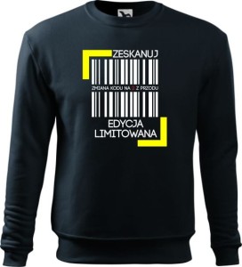 Bluza męska Zmiana kodu na "2" z przodu