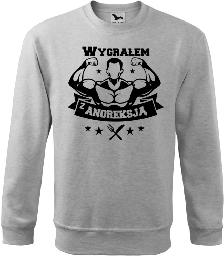 Bluza męska Wygrałem z Anoreksją AlleKoszulki (3).webp
