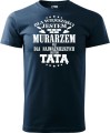 Koszulka męska Dla większości jestem murarzem ale dla najważniejszych jestem tatą, prezent dla murarza na dzień taty, aradena kolor granat