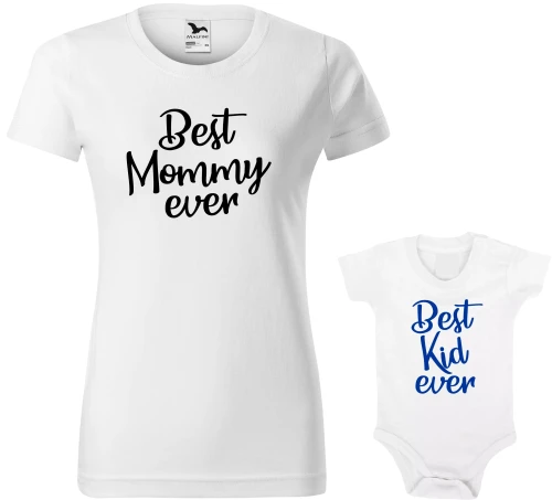 Best Mommy Kid ever zestaw Dzień Mamy AlleKoszulki (1).webp