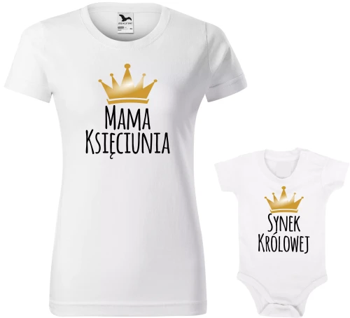 Mama Księciunia Synek Królowej zesatw Dzień Mamy AlleKoszulki (1).webp