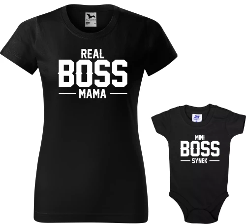 Zestaw Real Boss Mama Mini Boss Synek Dzień Mamy AlleKoszulki (2).webp