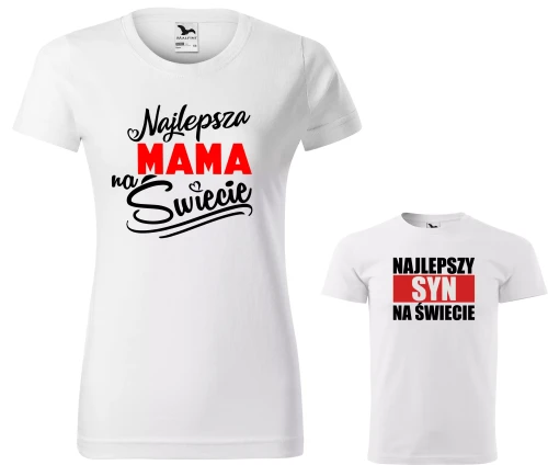 Zestaw Najlepsza Mama Syn na świecie Dzień Mamy AlleKoszulki (3).webp