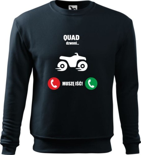 Bluza męska z nadrukiem Quad Dzwoni Musze Iść AlleKoszulki (4).jpg
