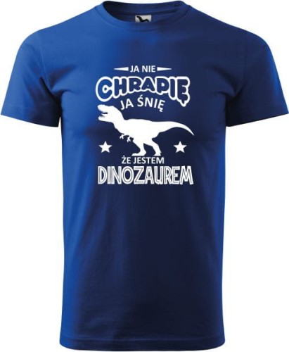 Koszulka męska Ja nie chrapię Ja śnię, że jestem dinozaurem AlleKoszulki (5).jpg