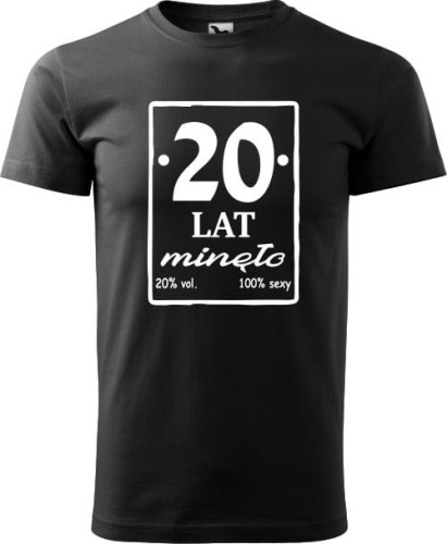 Koszulka męska z nadrukiem 20 Lat minęło AlleKoszulki (2).jpg