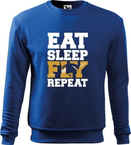 Bluza męska z nadrukiem Eat Sleep Fly Repeat Paralotnia AlleKoszulki (4).jpg