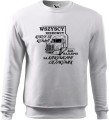 Bluza dla kierowcy ciężarówki Wszyscy kierowcy rodzą się równi ale najlepsi są kierowcami ciężarówek kolor biały