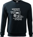 Bluza dla kierowcy ciężarówki Wszyscy kierowcy rodzą się równi ale najlepsi są kierowcami ciężarówek kolor granatowy