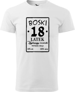 Koszulka męska "Boski 18 latek Najlepszy Rocznik"