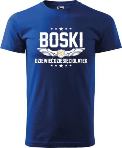 Koszulka męska z nadrukiem Boski 90 Latek skrzydła AlleKoszulki (5).jpg