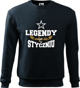 Bluza męska "Legendy rodzą się w Styczniu"