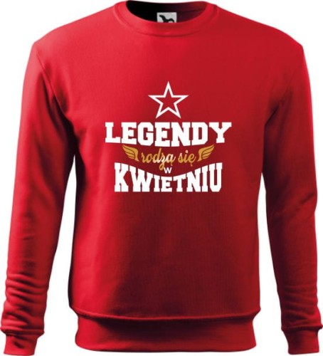 Męska bluza z nadrukiem Legendy rodzą się w Kwietniu AlleKoszulki (5).jpg