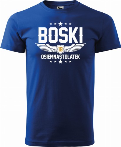 Boski 18 osiemnastolatek prezent na urodziny męska koszulka allekoszulki chaber.jpg