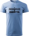 Koszulka dla Emeryta Awansowałem na emeryta kolor błękit
