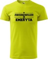 Koszulka dla Emeryta Awansowałem na emeryta kolor limonka