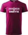 Koszulka dla Emeryta Awansowałem na emeryta kolor fuksja