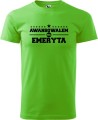 Koszulka dla Emeryta Awansowałem na emeryta kolor green apple