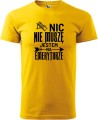 Koszulka dla Emeryta Nic nie muszę kolor żółty