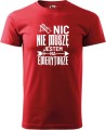Koszulka dla Emeryta Nic nie muszę kolor czerwony