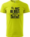 Koszulka dla Emeryta Nic nie muszę kolor limonka