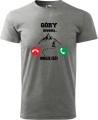 Koszulka w góry męska góry dzwonią muszę kolor szary