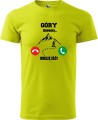 Koszulka w góry męska góry dzwonią muszę kolor limonka