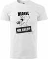 Koszulka na dzień chłopaka Diabeł nie chłop kolor biały.jpg