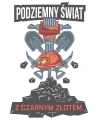 Koszulka dla górnika Podziemny Świat kolor czarny wzór