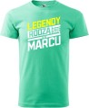Koszulki z miesiącem urodzenia męskie legendy rodzą się w kolor miętowy
