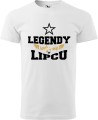 Męskie koszulki z miesiącem na urodziny Legendy rodzą się w kolor biały
