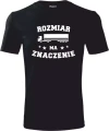 Koszulka dla kierowcy z zabawnym nadrukiem rozmiar ma znaczenie kolor czarny